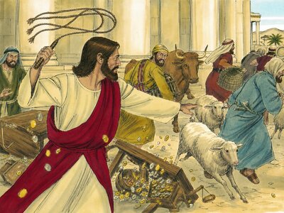 Illustration for John 2:15