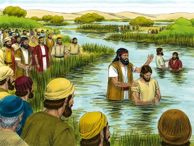 Illustration for John 3:23