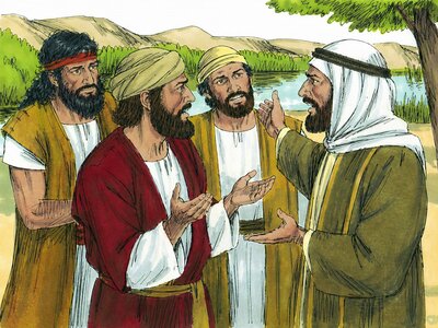 Illustration for John 3:25