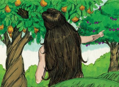 Illustration til Første Mosebog 3:2