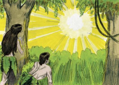 Illustration til Første Mosebog 3:8