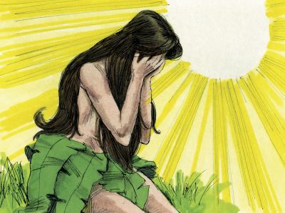 Illustration til Første Mosebog 3:16
