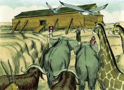 Illustration til Første Mosebog 7:2