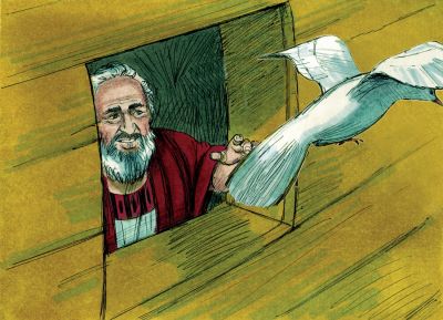 Illustration til Første Mosebog 8:10