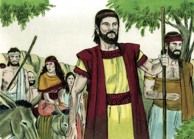 Illustration til Første Mosebog 12:5