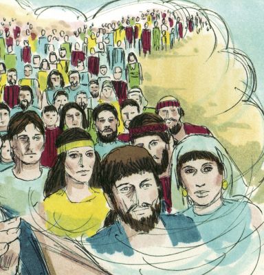 Illustration til Første Mosebog 12:7