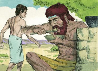 Illustration for Genesis 25:34