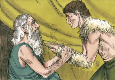 Illustration for Genesis 27:22