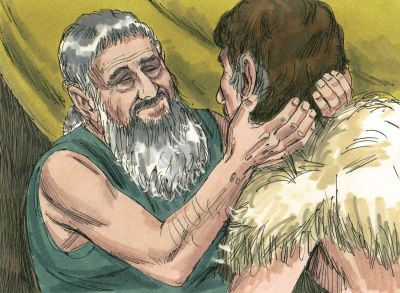 Illustration for Genesis 27:23