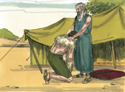 Illustration for Genesis 27:23