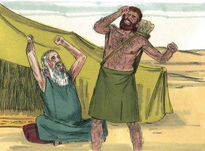 Illustration for Genesis 27:33