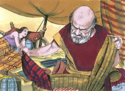Illustration for Genesis 31:33