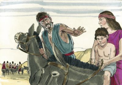 Illustration for Genesis 33:1