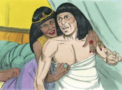Illustration for Genesis 39:12