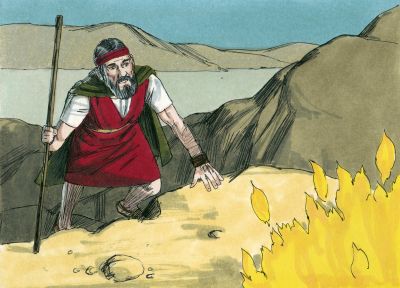 Illustration for Exodus 3:2