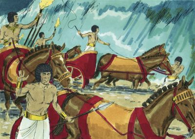 Illustration for Exodus 14:23