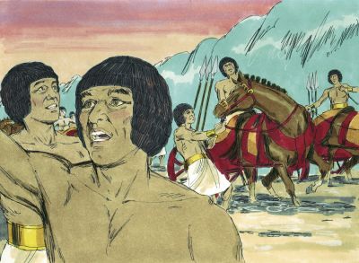 Illustration for Exodus 14:23