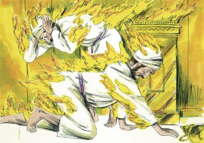 Illustration for Leviticus 10:2