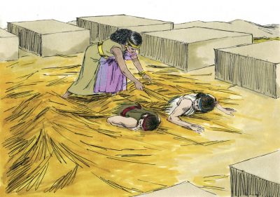 Illustration for Joshua 2:4