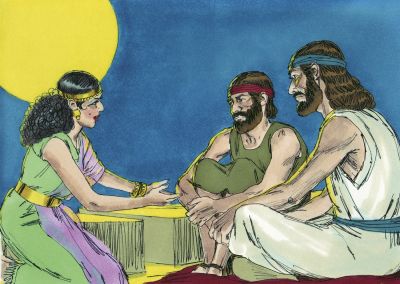 Illustration for Joshua 2:8