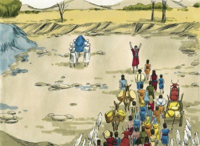 Illustration for Joshua 3:14