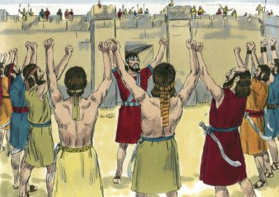 Illustration for Joshua 6:20