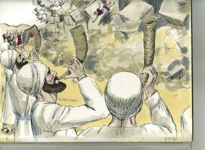 Illustration for Joshua 6:20