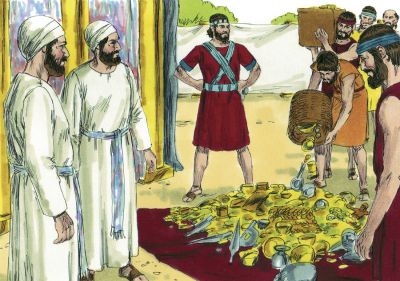 Illustration for Joshua 6:24