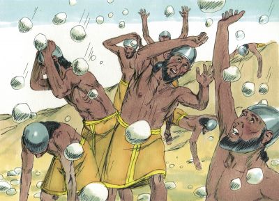 Illustration for Joshua 10:11