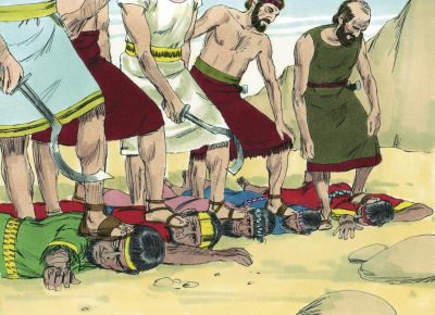 Illustration for Joshua 10:24