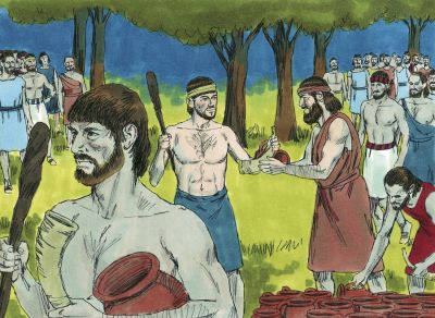 Illustration for Judges 7:16