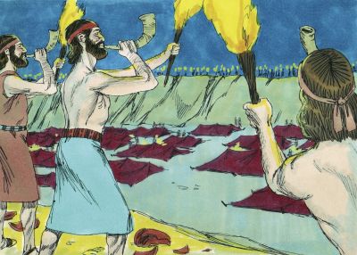 Illustration for Judges 7:19