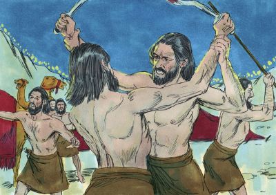 Illustration for Judges 7:22
