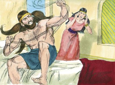 Illustration for Judges 16:8