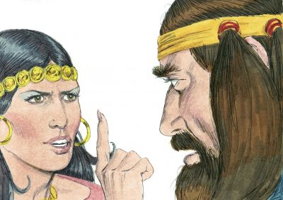 Illustration for Judges 16:10