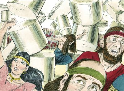 Illustration for Judges 16:29