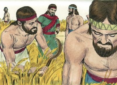 Illustration for Ruth 2:4