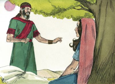 Illustration for Ruth 2:8