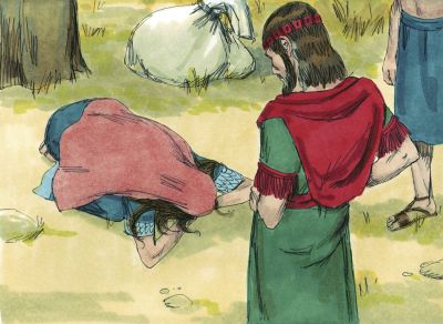 Illustration for Ruth 2:10