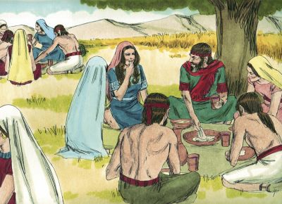 Illustration for Ruth 2:14
