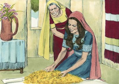 Illustration for Ruth 2:17