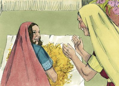 Illustration for Ruth 2:19