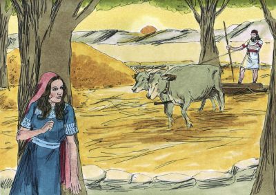 Illustration for Ruth 3:3