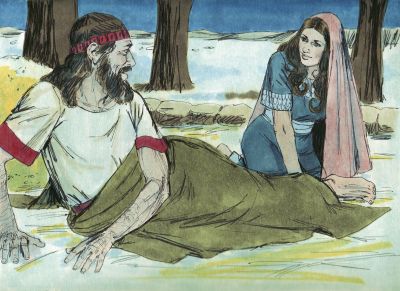 Illustration for Ruth 3:8