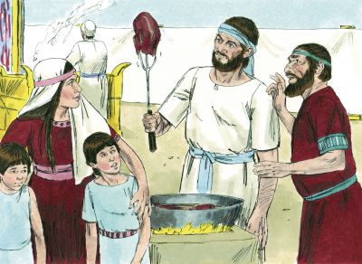 Illustration for 1 Samuel 2:15
