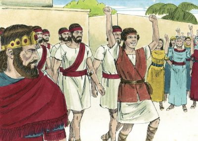 Illustration for 1 Samuel 18:6