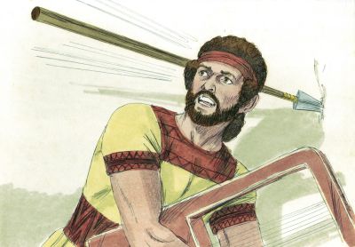 Illustration for 1 Samuel 19:9
