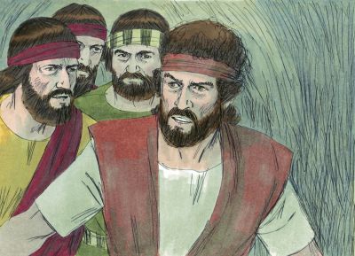 Illustration for 1 Samuel 24:3
