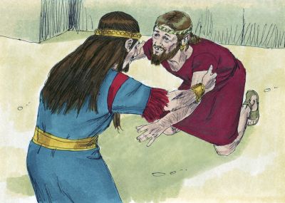 Illustration for 2 Samuel 15:5