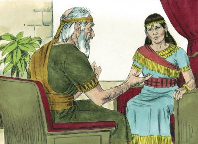 Illustration for 1 Kings 1:11